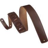 Levy's DM1-BRN Brown Genuine Leather Guitar Strap