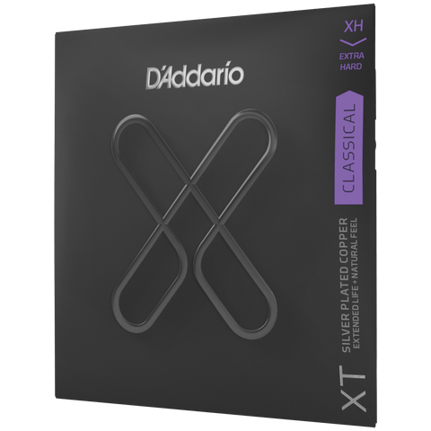 D'Addario XTC44 XT Classical Guitar Strings, Silver Plated Copper, Extra Hard Tension