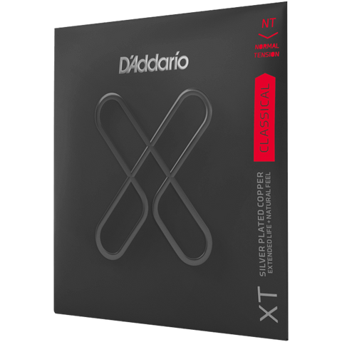 D'Addario XTC45 XT Classical Guitar Strings, Silver Plated Copper, Normal Tension