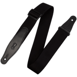 Levy's MSSR80-BLK 2" Wide Black Rayon Guitar Strap
