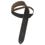 Levy's MS12-BLK 2" Hand-Brushed Suede Guitar Strap