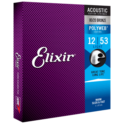 Elixir POLYWEB 80/20 Bronze Acoustic — 11050 Light .012-.053