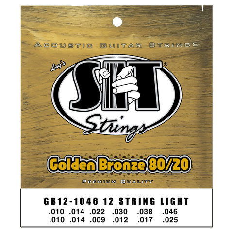 SIT Strings GB121046 12-String Light Golden Bronze 80/20 Acoustic .010-.046