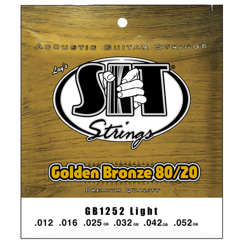 SIT Strings GB1252 Light Golden Bronze 80/20 Acoustic .012-.052