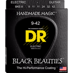 DR Strings BKE-9 Black Beauties Coated Electric Light 9-42
