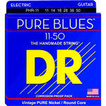 DR Strings PHR-11 PURE BLUES™ Pure Nickel Electric Heavy 11-50