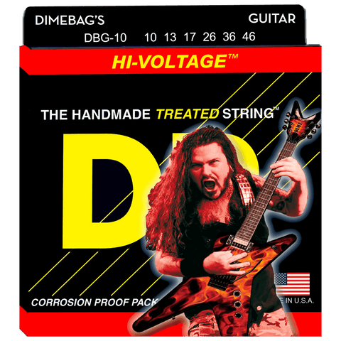 DR Strings DBG-10 Dimebag Darrell Hi-Voltage Medium 10-46