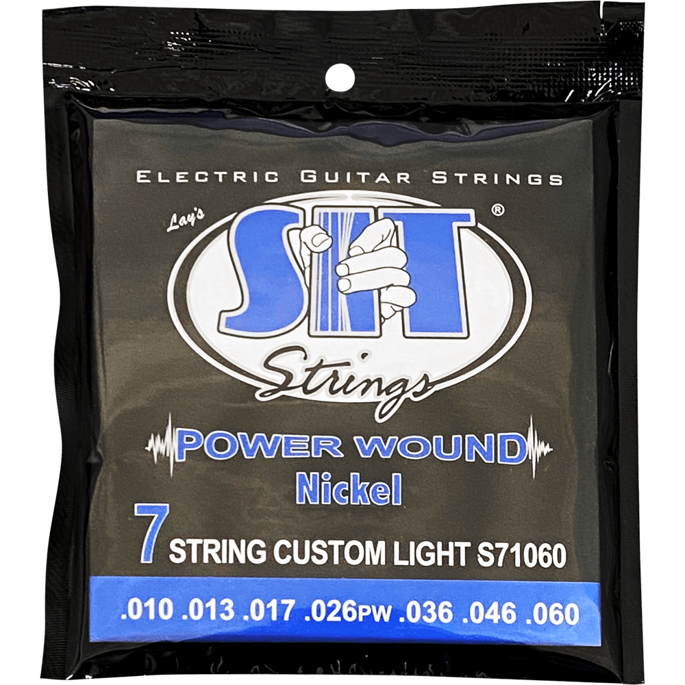 SIT Strings S71060 7-String Custom Light Power Wound Nickel .010-.060 ...