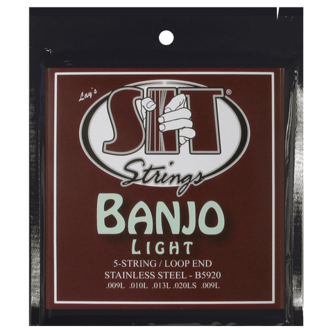 SIT Strings B5920 Light 5-String Banjo Stainless Steel Strings
