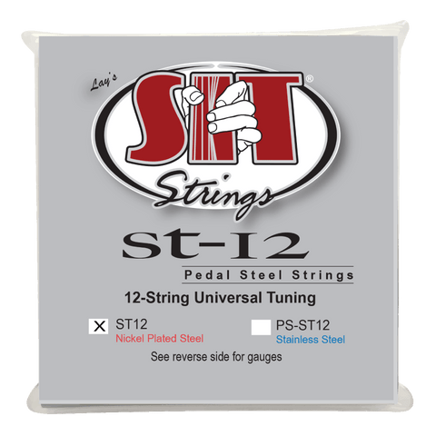 SIT Strings ST12 Pedal Steel Nickel Universal Strings, 12 String Set