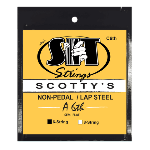 SIT Strings SC6A6TH Scotty's Lap Steel A6th Silencer Semi-Flat Nickel (6-string)