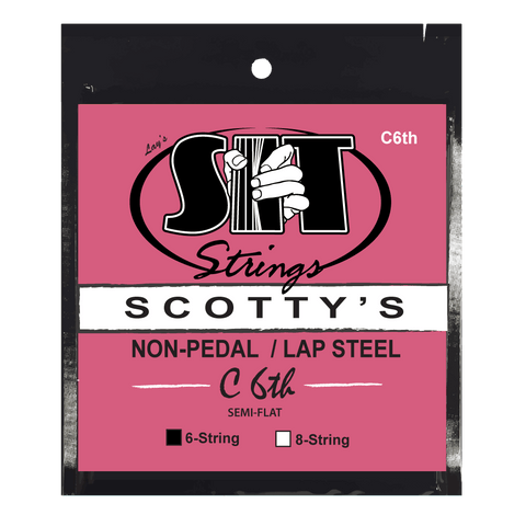SIT Strings SC6C6TH Scotty's Lap Steel C6th Silencer Semi-Flat Nickel (6-string)