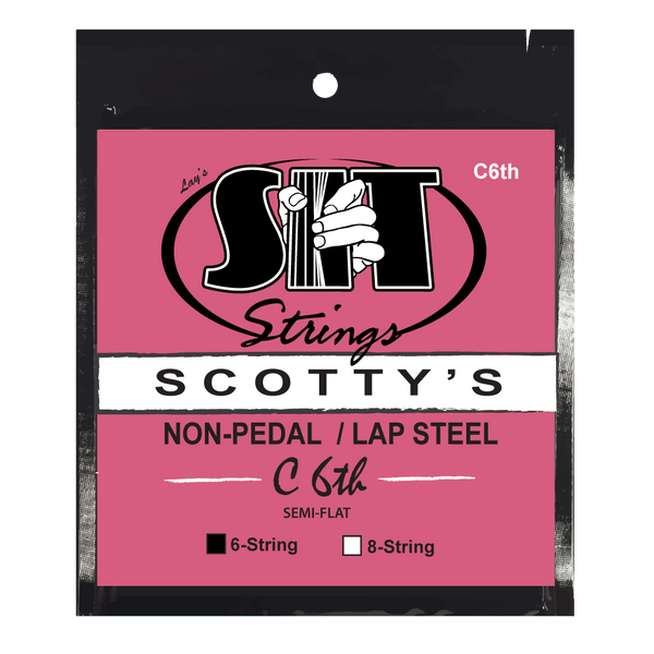 Six Steel Strings Save You. サイン入り SIT Strings SC6C6TH Scotty's Lap Steel C6th Silencer Semi-Flat Nickel