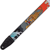 Levy's MPD2-124 2" Polyester Guitar Strap – Japanese Traditional Tiger