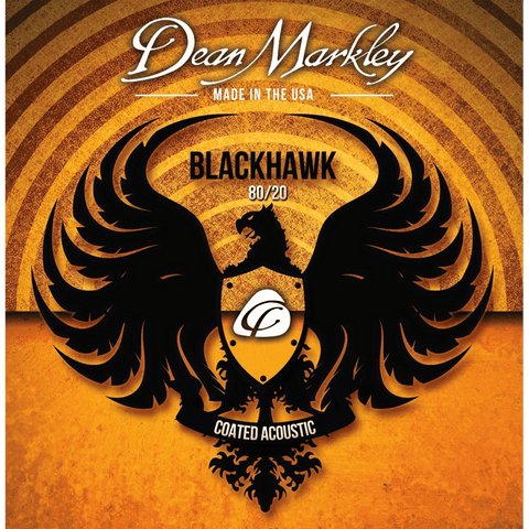 Dean Markley 8020 Blackhawk™ 80/20 Coated Medium Light Acoustic Strings — 12-53