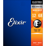 Elixir NANOWEB Nickel Electric — 12302 Baritone (.012-.068)