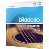 D'Addario EJ16 Acoustic Phosphor Bronze, Light, 12-53