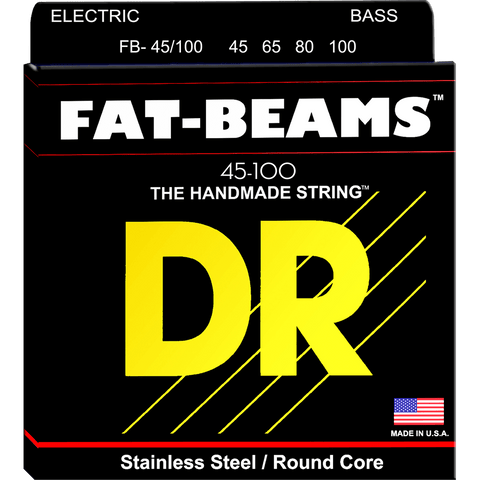 DR Strings FB-45/100 FAT-BEAMS™ Stainless Steel Bass Medium Light 45-100