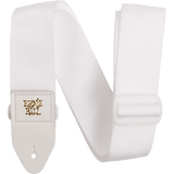 Ernie Ball Polypro Guitar Strap with White Leather Ends