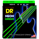 DR Strings NEON Green NGB-45 Medium 4-String 45-105