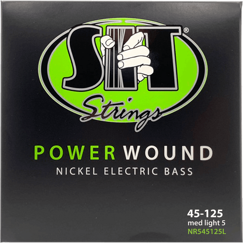 SIT Strings NR545125L Medium Light Power Wound Nickel 5-String Bass Strings