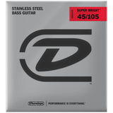 Dunlop Super Bright Stainless Steel Bass Strings 45-105, DBSBS45105