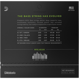 D'Addario NYXL45105, Light Top/Med Bottom Bass Strings 45-105