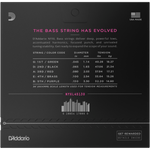 D'Addario NYXL45130, Regular Light 5-String Bass Strings 45-130