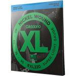 D'Addario EXL220 Super Light, Nickel Wound Bass Strings, 40-95