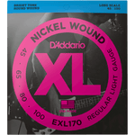 D'Addario EXL170 Regular Light, Nickel Wound Bass Strings, 45-100