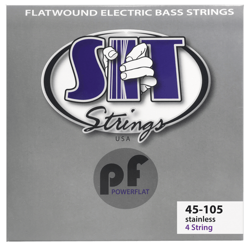 SIT Strings PF45105L Light Power Flat Flatwound Bass Strings