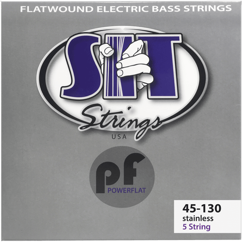 SIT Strings PF545130L Light 5-String Power Flat Flatwound Bass Strings