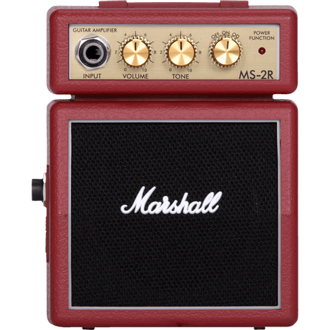 Marshall MS-2R Micro Stack Amp — Red – Aliens And Strangers Music