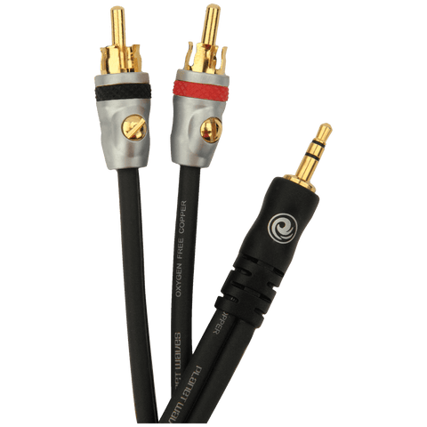 D'Addario Dual RCA to Stereo Mini Cable, 5 feet - PW-MP-05