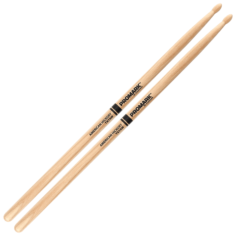 Promark Hickory 7A Wood Tip drumstick – TX7AW