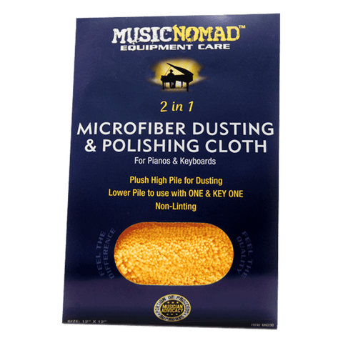 Music Nomad - Microfiber Dusting & Polishing Cloth for Pianos & Keyboards MN230