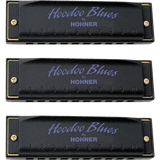 Hohner Hoodoo Blues Pack, 3-pack with case, Key of C, D, G
