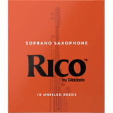 Rico by D'Addario Soprano Saxophone Reeds, 25-pack – RIA25