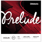 D'Addario Prelude Violin String Set, 4/4 Scale, Medium Tension – J810